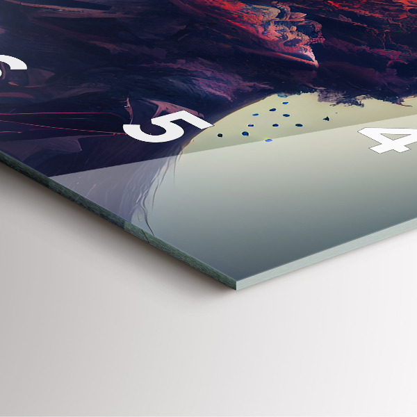 Square wall clock Abstract woman