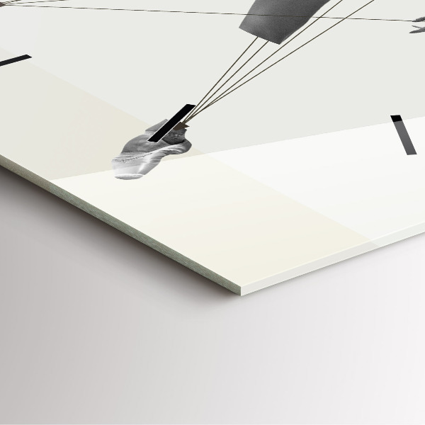 Square wall clock Abstract woman dancer