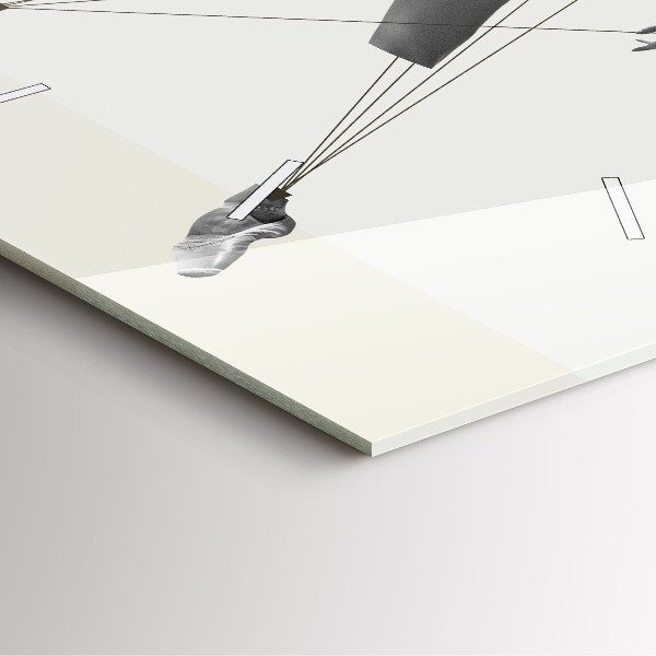 Square wall clock Abstract woman dancer