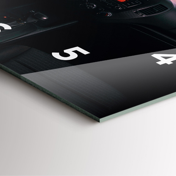 Square wall clock Car in Tokyo