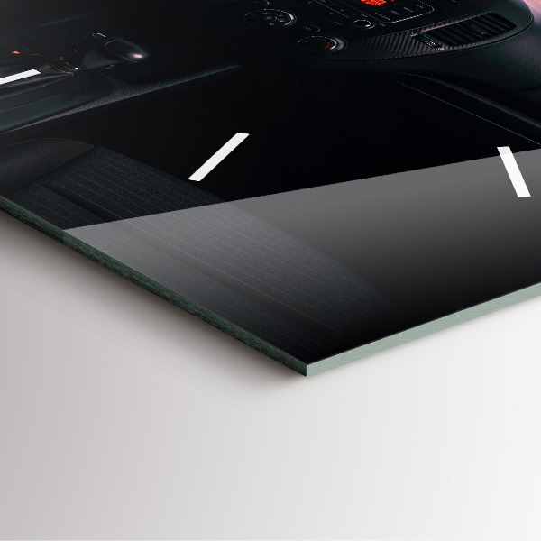 Square wall clock Car in Tokyo