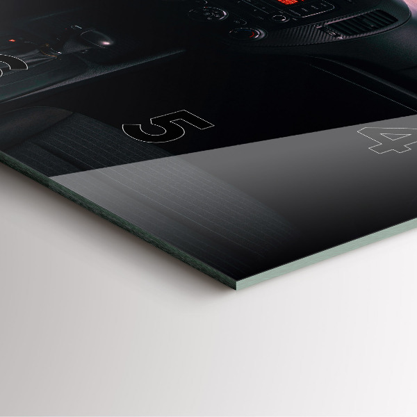 Square wall clock Car in Tokyo