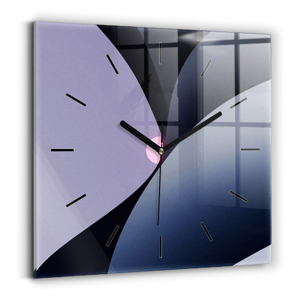 Square wall clock Abstraction sun