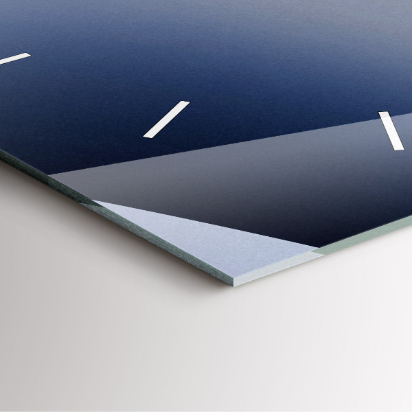 Square wall clock Abstraction sun