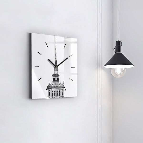 Square wall clock Palace of Culture and Science