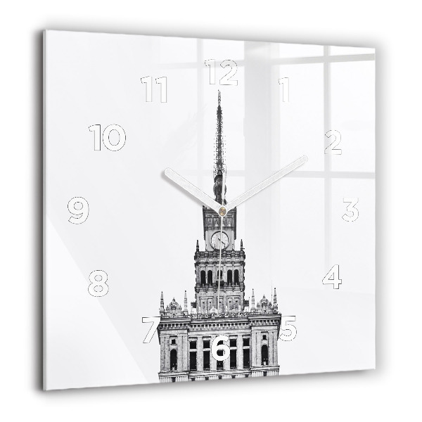 Square wall clock Palace of Culture and Science