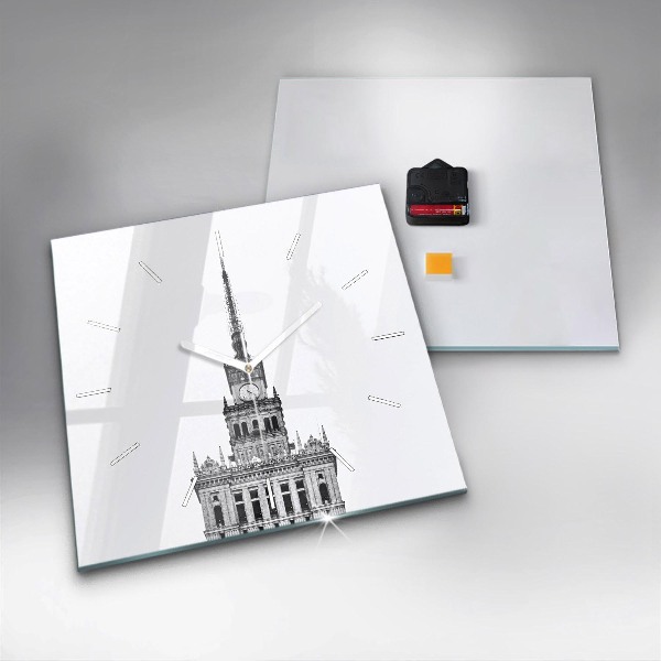 Square wall clock Palace of Culture and Science