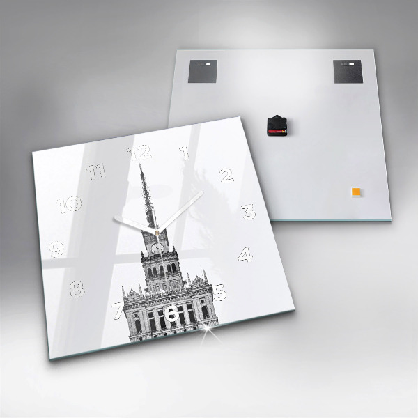 Square wall clock Palace of Culture and Science