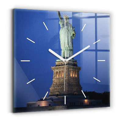 Square wall clock Statue of Liberty New York