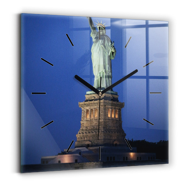 Square wall clock Statue of Liberty New York