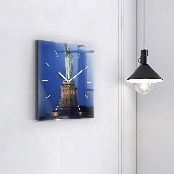 Square wall clock Statue of Liberty New York