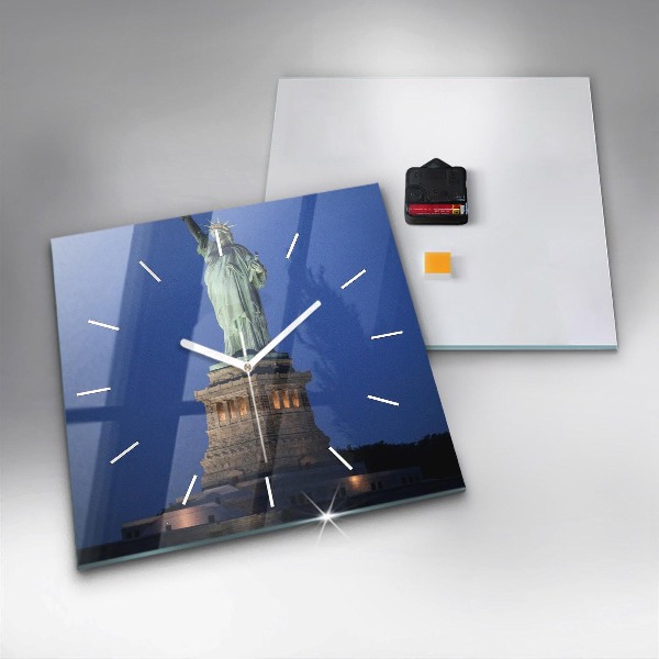 Square wall clock Statue of Liberty New York