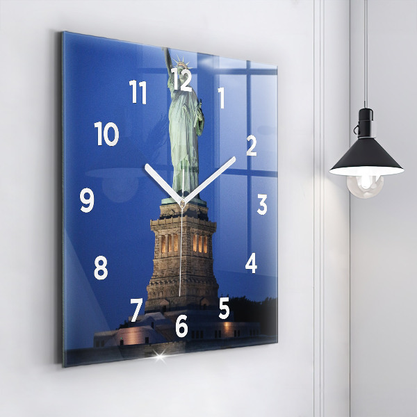 Square wall clock Statue of Liberty New York