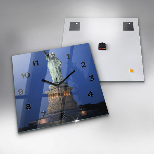 Square wall clock Statue of Liberty New York