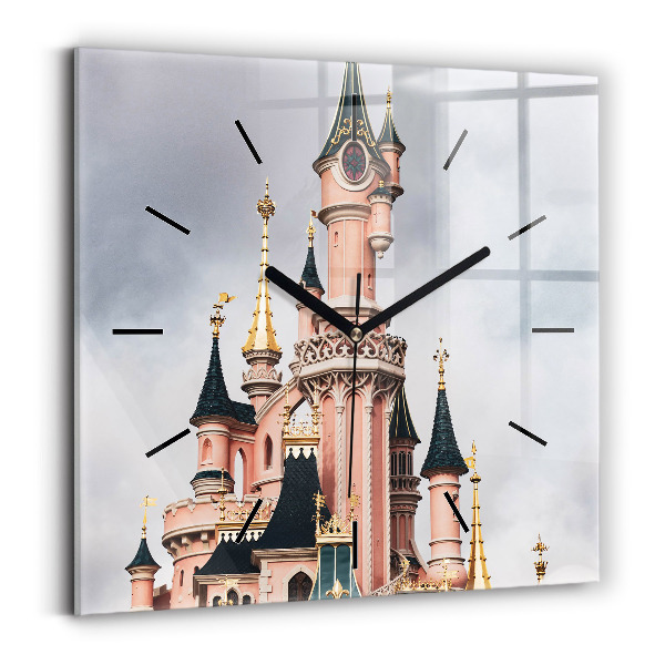 Square wall clock Disneyland Paris Castle