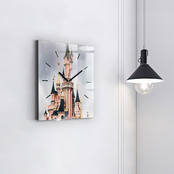 Square wall clock Disneyland Paris Castle