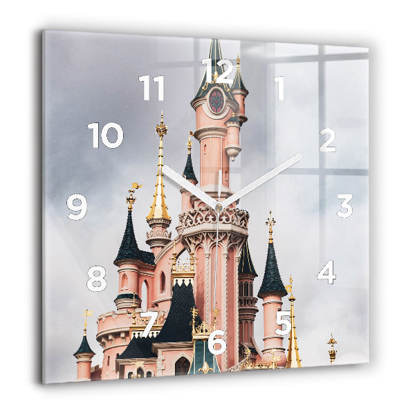 Square wall clock Disneyland Paris Castle