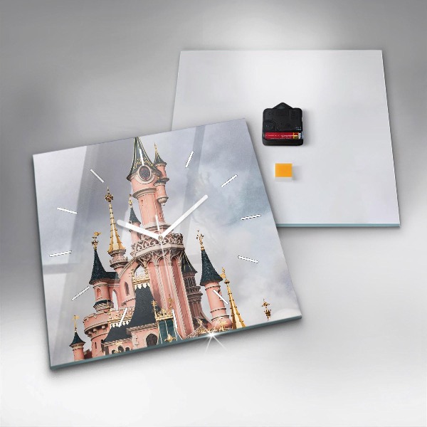 Square wall clock Disneyland Paris Castle