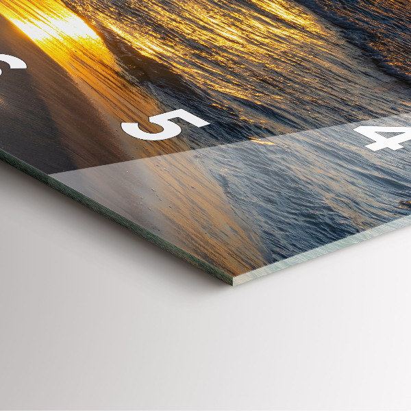 Square wall clock Władysławowo Baltic Sea