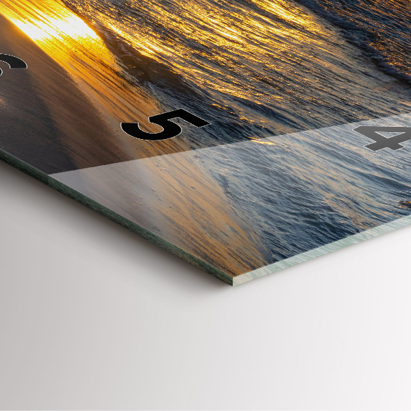 Square wall clock Władysławowo Baltic Sea