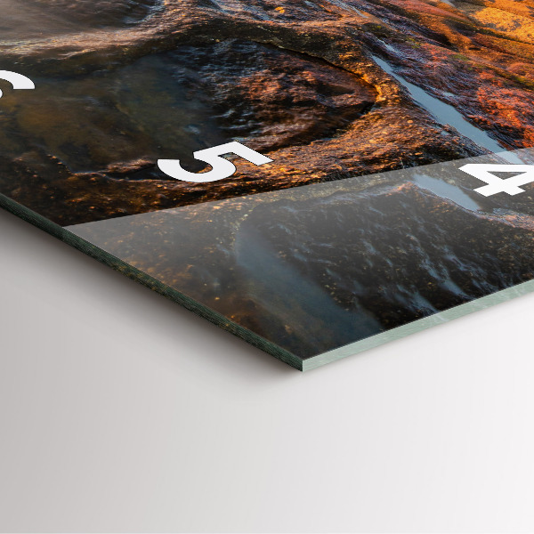 Square wall clock The Lighthouse and the Baltic Sea