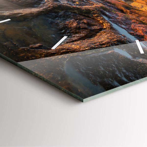 Square wall clock The Lighthouse and the Baltic Sea