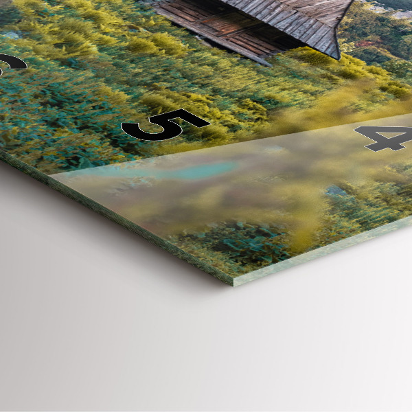 Square wall clock Cottage in the Tatra Mountains