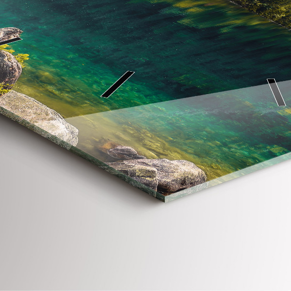 Square wall clock Morskie Oko in the Tatra Mountains