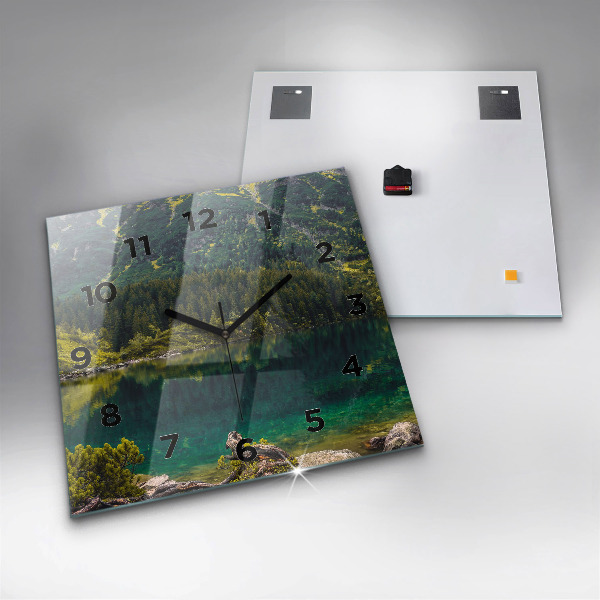 Square wall clock Morskie Oko in the Tatra Mountains