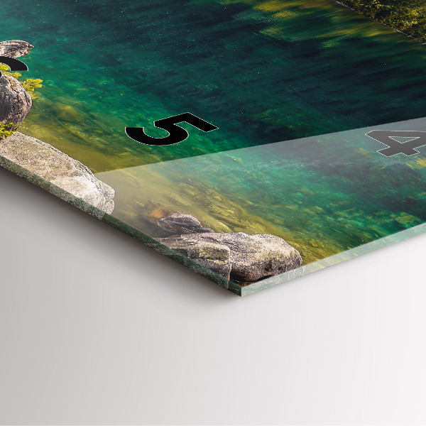 Square wall clock Morskie Oko in the Tatra Mountains