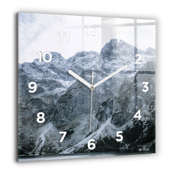 Square wall clock Morskie Oko in the Tatra Mountains