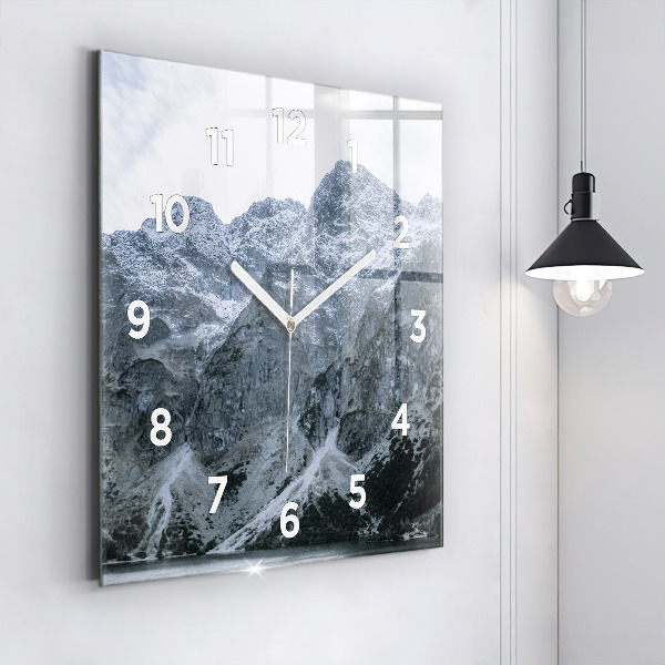 Square wall clock Morskie Oko in the Tatra Mountains