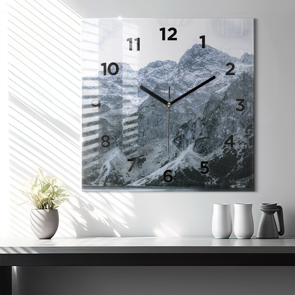 Square wall clock Morskie Oko in the Tatra Mountains