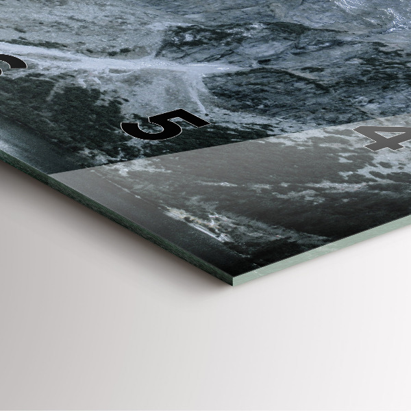 Square wall clock Morskie Oko in the Tatra Mountains