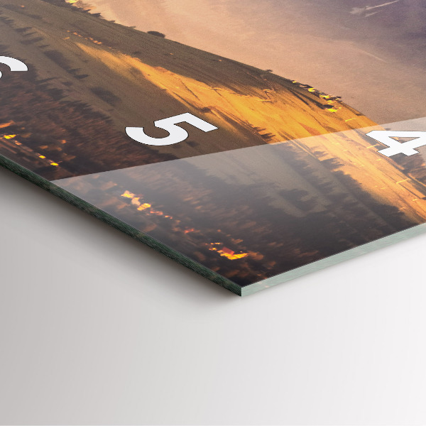 Square wall clock Winter landscape of the Tatra Mountains