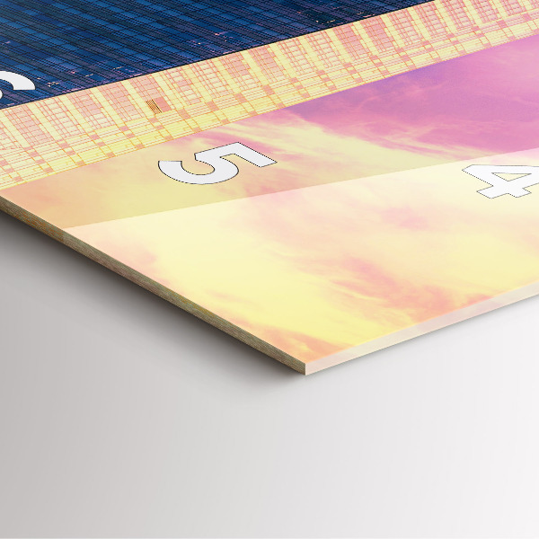 Square wall clock Skyscraper in Warsaw