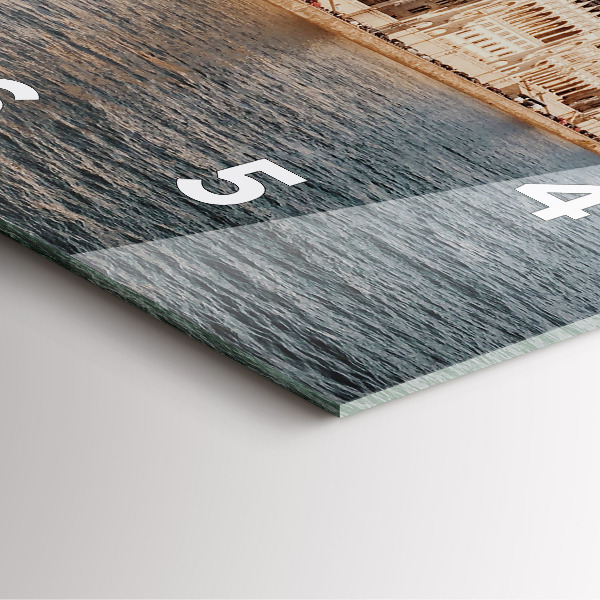 Square wall clock Parliament in Budapest