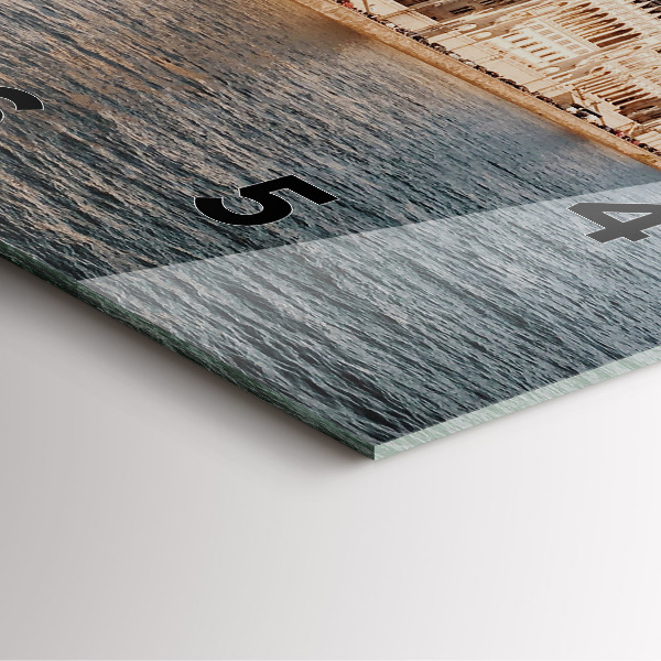 Square wall clock Parliament in Budapest