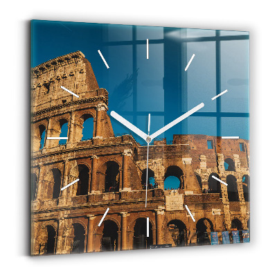 Square wall clock The Colosseum in Italy