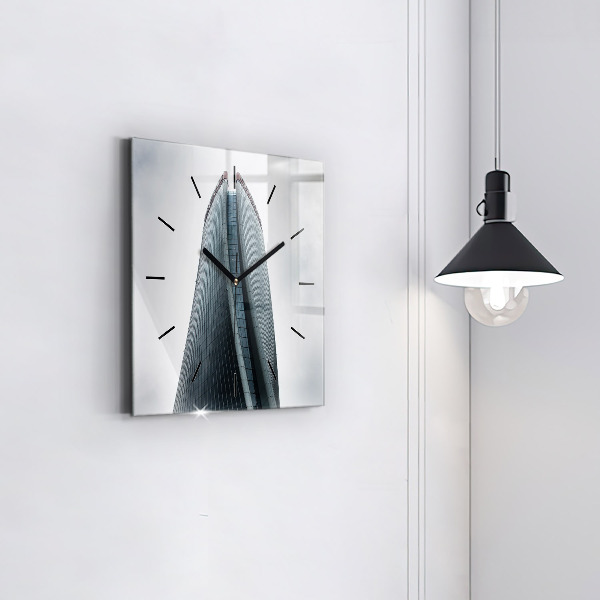Square wall clock Skyscraper in Milan