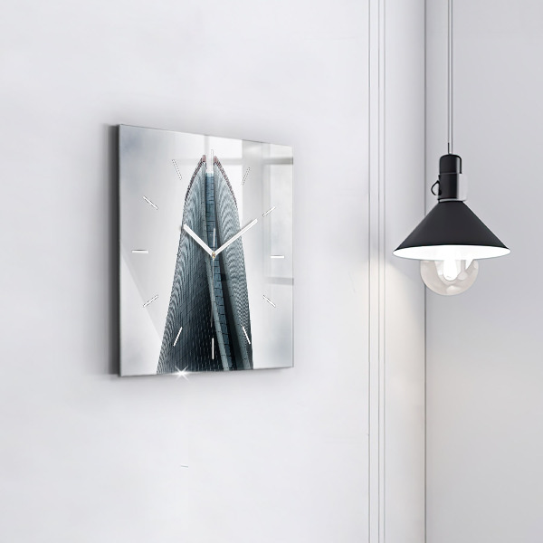 Square wall clock Skyscraper in Milan