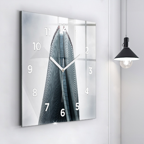 Square wall clock Skyscraper in Milan
