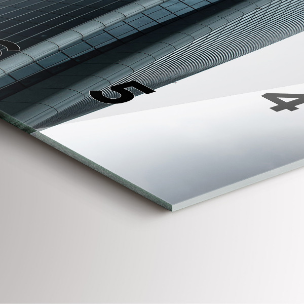 Square wall clock Skyscraper in Milan