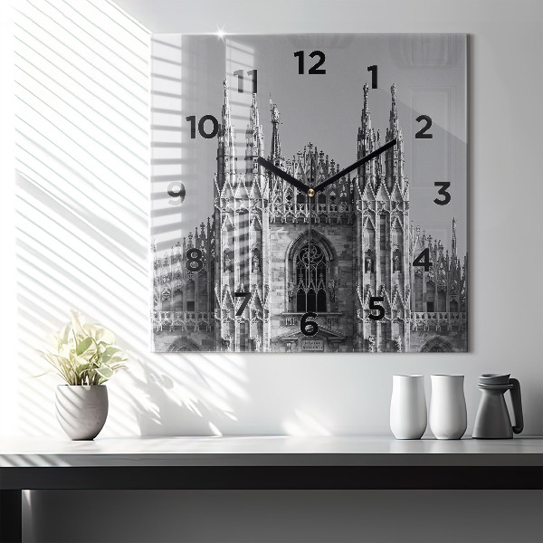 Square wall clock Milan Cathedral