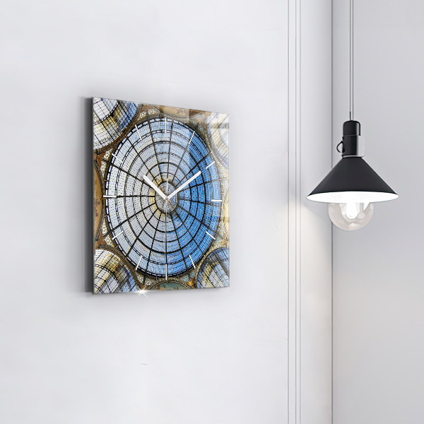 Square wall clock Shopping mall in Milan