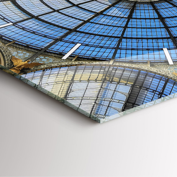 Square wall clock Shopping mall in Milan