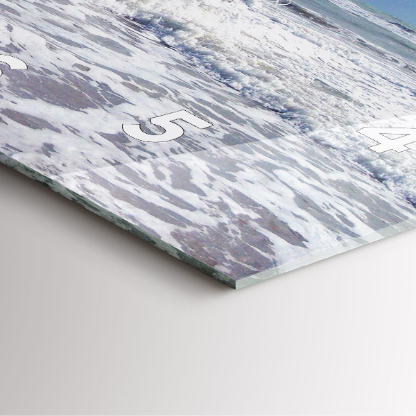 Square wall clock Sunken watercraft