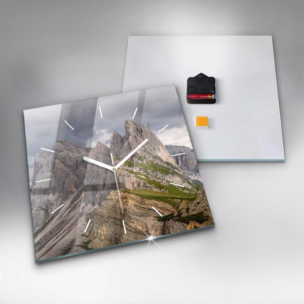 Square wall clock Rocky Mountains