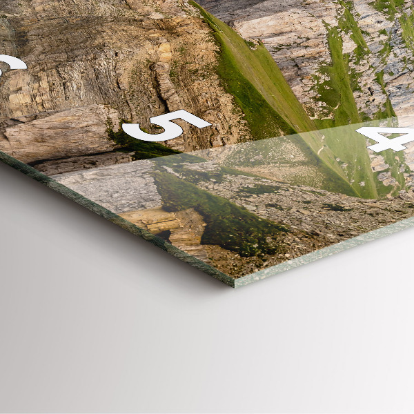 Square wall clock Rocky Mountains