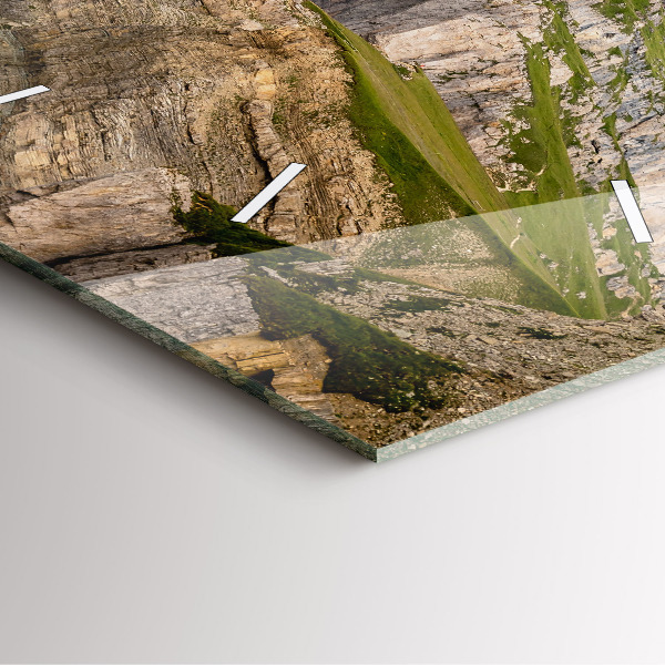 Square wall clock Rocky Mountains